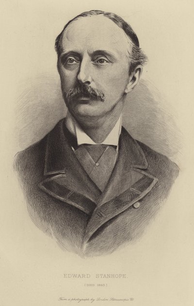 Edward Stanhope, gestorben 1893 von English School